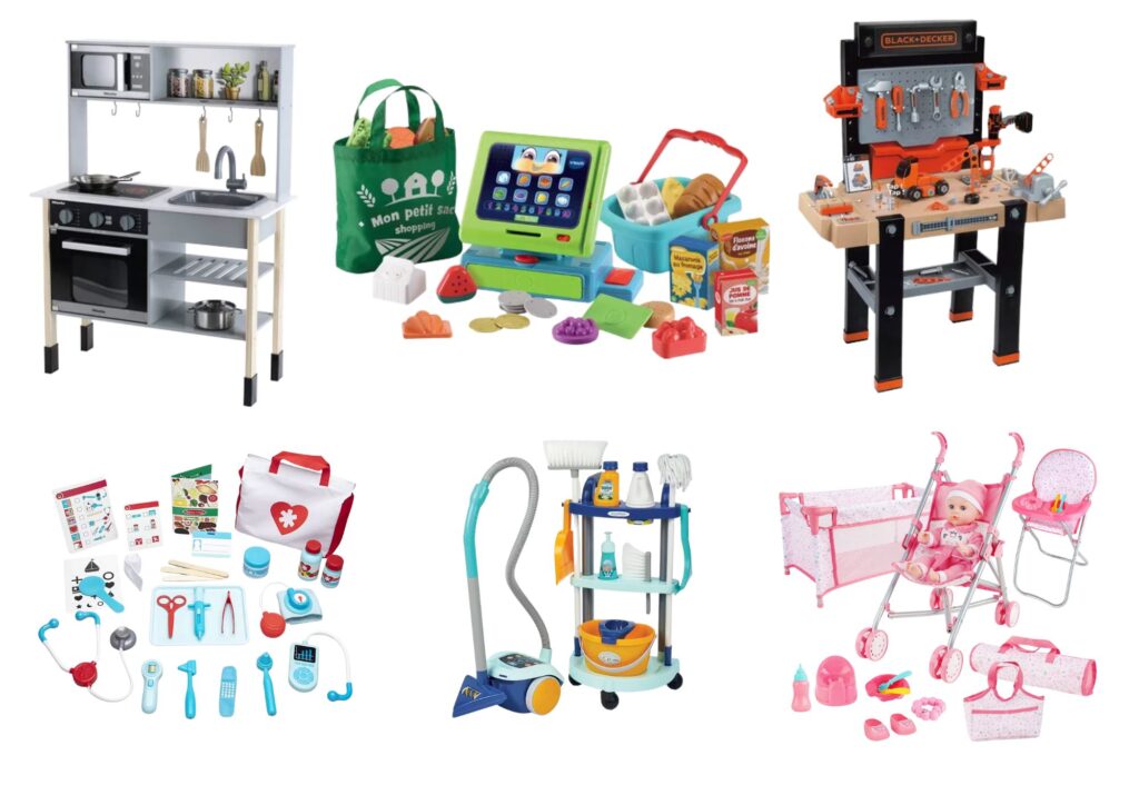 Idée de jeux 2-4 ans imitation pour faire comme les grands